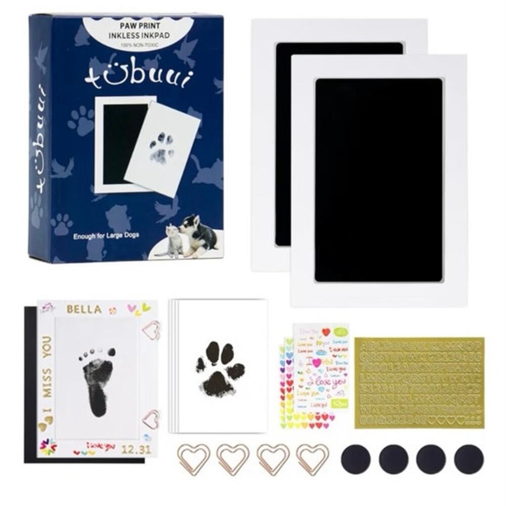 NWT Print Kit for Dogs Paws or Nose Inkless Clean Touch Pad Pet Family Keepsake